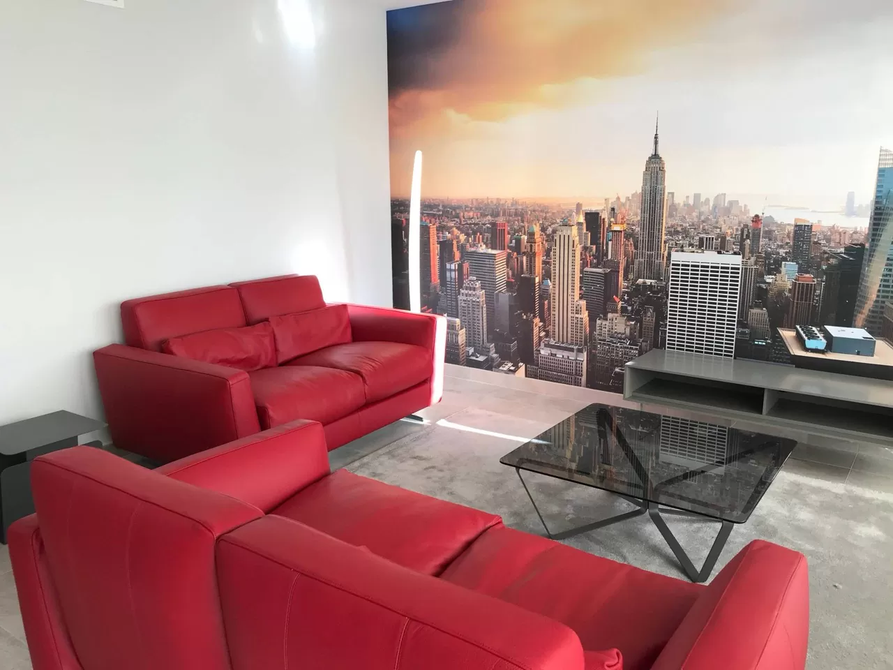 Salon rouge du projet Quand 120 m² révèlent tout leur potentiel